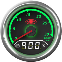 Dual Gauge Boost 0-30 Psi/Exhaust Temp 0c-900c Analogue/Digital Trax Series