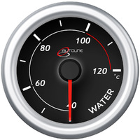 Water Temp Gauge 40c-120c 52mm Black Autoline