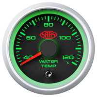 Water Temp Gauge 40c-120c 52mm Black Muscle Series 2