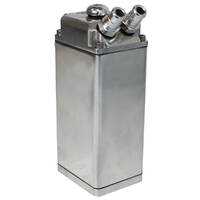 Oil Catch Tank Baffled Rectangle Polished Billet 600ml