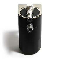 Oil Catch Tank 4x4 Baffled Black Billet 500ml
