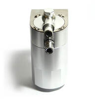 Oil Catch Tank 4x4 Baffled Polished Billet 500ml