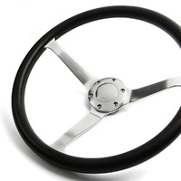 Steering Wheel Poly 15" Classic DD Satin Alloy Solid