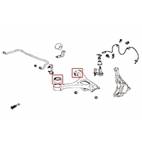 FRONT LOWER ARM BUSHING HONDA, CIVIC, FD