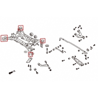 REAR SUBFRAME BUSHING SUBARU, TOYOTA, 86, BRZ, FR-S, ZC 6, ZN6, FT86/FR-S ZN6/ZC6