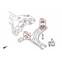 FRONT LOWER ARM-FRONT BUSHING AUDI, SKODA, VOLKSWAGEN, A3, BEETLE, CC, EOS, GOLF, JETTA, KAROQ, KODIAQ, OCTAVIA, PASSAT, S3, SCIROCCO