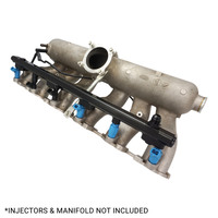 Proflow Fuel Rail Kit Ford Falcon FG XR6 Turbo Barra -08AN ORB Billet Aluminium Black Anodised