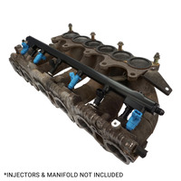 Proflow Fuel Rail Kit For Nissan RB25DET -08AN ORB Billet Aluminium Black Anodised