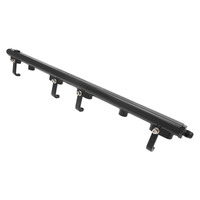 Proflow Fuel Rail Kit For Nissan & Holden RB30 -08AN ORB Ports Billet Aluminium Black Anodised