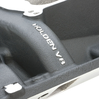 Proflow Intake Manifold AirDual Aluminium Black Square/Spread Bore For Holden Commodore V8 253 308 Each
