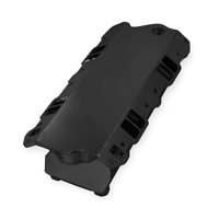 Proflow SuperMax Intake Manifold Tunnel Ram For SB Chevrolet Fabricated Black Dual Quad Carburetted