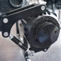 Proflow Alternator Power Spark Billet Housing 170 Amp V-belt & 6-Groove Pulley Black Anodised Universal