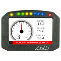 AEM CD-5F Carbon Flat Panel Digital Display with Internal Logging and Internal GPS