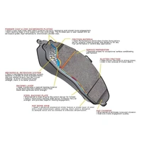Hawk Performance Ceramic Rear Brake Pads for Subaru STI 18-21 (Brembo) HB914Z.580