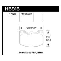 Hawk Performance HPS 5.0 Pads Front for Toyota A90 Supra/BMW G Chassis 2/3/4/5/7/X/Z Series (Front) HB916B.740