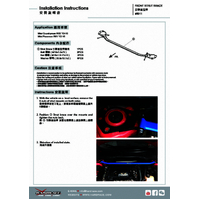 FRONT STRUT BAR MINI, COUNTRYMAN, R60 10-16