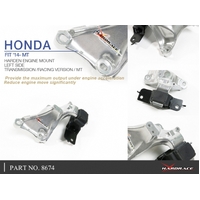 LEFT SIDE HARDENED ENGINE MOUNT (TRANSMISSION, Race Version) HONDA, JAZZ/FIT, GK3/4/5/6