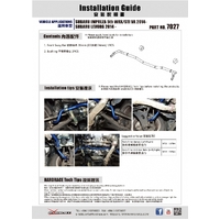 FRONT SWAY BAR SUBARU, IMPREZA, WRX/STI VA 14-