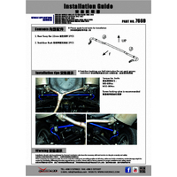 REAR SWAY BAR SUBARU, IMPREZA, LEGACY, LEVORG, OUTBACK, XV, BR 09-14, BS 14-, 14 -, SH 09-13, STI GE-GR