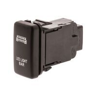 Hulk 4x4 Light Bar Push Button Switch - Green (Hilux/Landcruiser 100 Series 98-13)