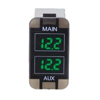 Hulk 4x4 Dual Battery Voltmeter Green LED (Early Toyota)