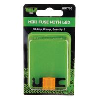 Hulk 4x4 Pkt 1 Midi Fuse Orange 30 Amp with LED 32 VDC
