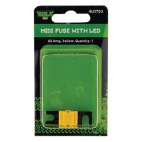 Hulk 4x4 Pkt 1 Midi Fuse Yellow 60 Amp with LED 32 VDC