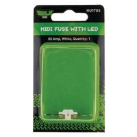 Hulk 4x4 Pkt 1 Midi Fuse White 80 Amp with LED 32 VDC