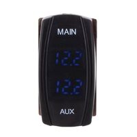 Hulk 4x4 Contour Carling Rocker Dual Voltmeter Blue LED