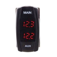Hulk 4x4 Contour Carling Rocker Dual Voltmeter Red LED
