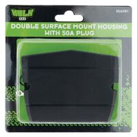 Hulk 4x4 Double Surface Mount Housing 50Amp Anderson Style Plugs