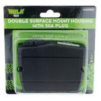 Hulk 4x4 Double Surface Mount Housing 50Amp Anderson Style Plug