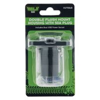 Hulk 4x4 Double Flush Mount Housing 50Amp Anderson Style Plug