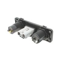 Hulk 4x4 Triple Flush Mount Housing w/50A Plug, Accessory Power Socket & Dual USB Ports