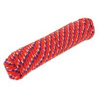 Hulk 4x4 30M Poly Rope Red Diamond Braided 66Kgs Working