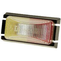 Hulk 4x4 LED Side Marker Lamp Red/Amber 12/24V Black Base