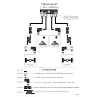 Diff Breather Kit 4 Port suit for Nissan PATROL GQ Y60 1987-1997