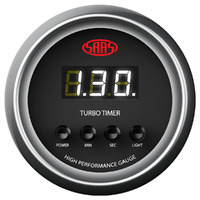 Turbo Timer Digital Auto 52mm Black Muscle Series