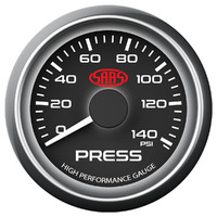 Oil Press Gauge 0-140psi 52mm Black Muscle Series