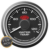 Water Temp Gauge 40c-120c 2 5/8 inch Black Muscle Series