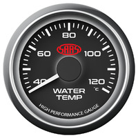 Water Temp Gauge 40c-120c 52mm Black Muscle Series