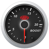 Boost Gauge Diesel 0-20 psi 52mm Black Street Series