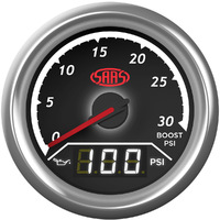Dual Gauge Boost 0-30 Psi/Oil Pressure 140 Psi Trax Series