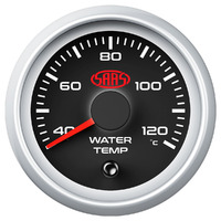 Water Temp Gauge 40c-120c 52mm Black Muscle Series 2
