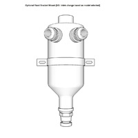 Oil Catch Can Baffle 1 X -12 AN Out Raw Aluminium 500ml