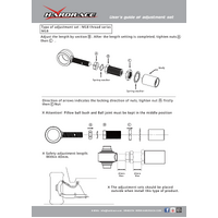 REAR LOWER CONTROL ARM-ADJUSTABLE MITSUBISHI, LANCER EVO, CN9A, CP9A, CT9A