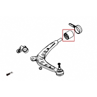 FRONT LOWER ARM BUSH BMW, 3 SERIES, E46