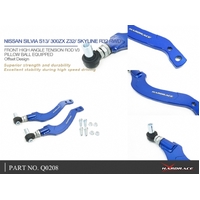 FRONT HIGH ANGLE TENSION/CASTER ROD V3 NISSAN, 180SX, SILVIA, CEFIRO, FAIRLADY Z, SKYLINE, S13, A31 1988-93, R32, Z32 89-00