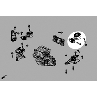 REAR ENGINE MOUNT BUFFER HONDA CIVIC '12-16 2.4 2D SI 6MT