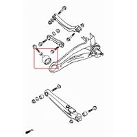 REAR TRAILING ARM BUSHING MITSUBISHI, LANCER MIRAGE, 01~07